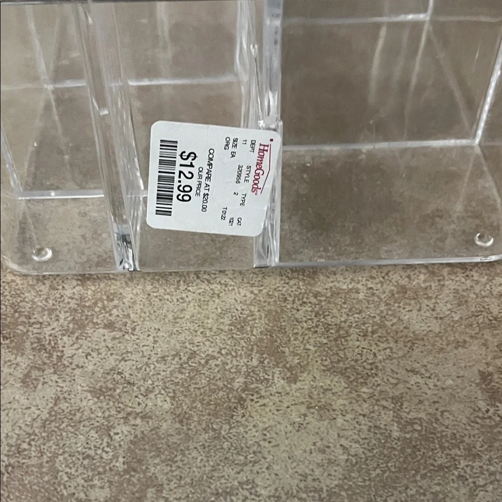 Transparent Makeup Organizer with Multiple Compartments